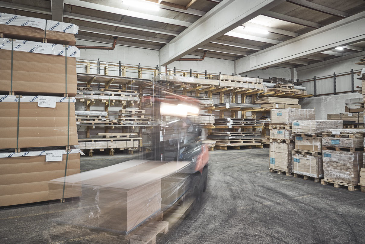 Bild des Materiallagers